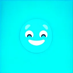 AI LOGO simple, winking face