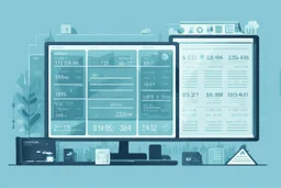 Market Hours and Trading Sessions, flat light blue style