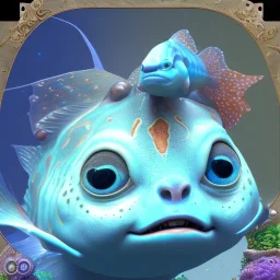 cute fish “wearing avatar make up” Pandora