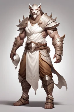 Full Body, Male Dragonborn, monk, Heavy Plate Armour, boxer pose, White outfit colour theme