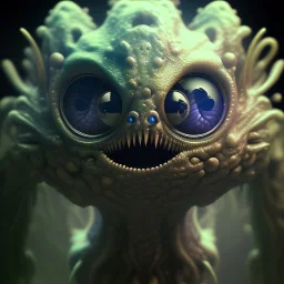 Cute fluid ink creature, big black eyes, unreal engine 5, 8k resolution, photorealistic, ultra detailed, by greg rutowski