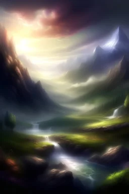 fantasy mystic glen landscape