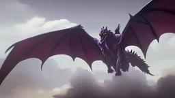 dragon in a big cloud