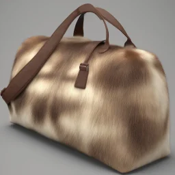 Travel bag made of skins and furs