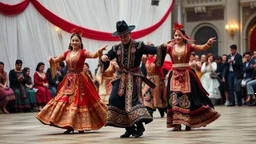 masterpiece, best quality, Azerbaijani traditional dance, elaborate costumes, dynamic movement, cultural authenticity, professional photography, 8k" negative_prompt: "western clothing, modern elements, poor quality, blurry