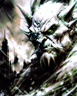 sketch-style painting high quality of a dragon art by Yoji Shinkawa and Valeria Burzo large bats in the background destroyed city budlings babies' in heaven