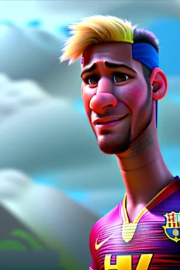 hyper realist, hyper detailed, stunningly neymar jr, MO-DI CARTOON style