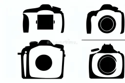 Vector DSLR Camera Photography Vector Vector Illustration