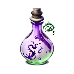 potion stylized white background
