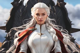 Daenerys Targaryen in 8k Afukuro anime artstyle , game of thrones them, white costum,winter, close picture, highly detailed, high details, detailed portrait, masterpiece,ultra detailed, ultra quality