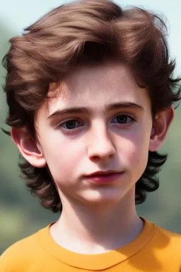 Timothee chalamet toddler, full body, bokeh, hyper realistic