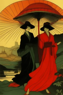 art from japanese style 1900 movie, soviet