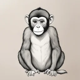 how to draw a monkey