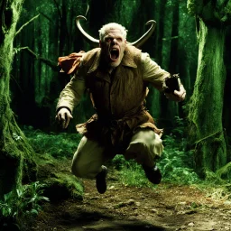 Ron Perlman as a jumping cruel monstrosity in her iconic scene of Pan's Labyrinth (2006)