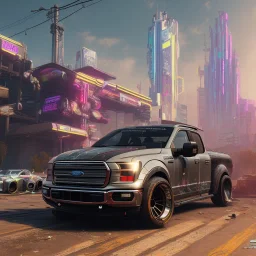 cyberpunk 2077 version of a ford f150