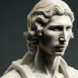 White Statue adam driver , Rome style sculpture, full body, fresco background, hyper realistic, 8k,