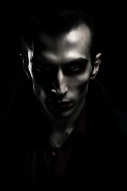 vampire man dark faceat night