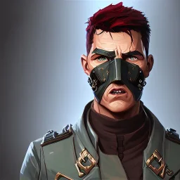 Tom Cruise Christmas military cyberpunk mask