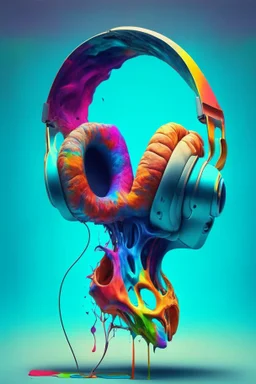 /imagine prompt: headphones, anatomy, colorful,