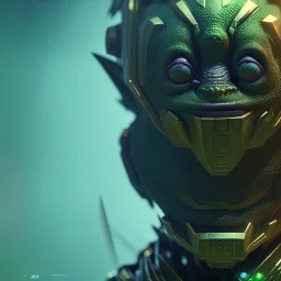  octane render, 8k, high detail, goblin, mech, portrait, 50mm