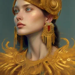 professional portrait young female gypsy, golden earrings, heavy brushstrokes, textured surface, impasto paint, intricate, cinematic lighting, oil painting, highly textured skin, dramatic, 8k, trending on artstation, painting by Cy Twombly and Albert Lynch and Donato Giancola,