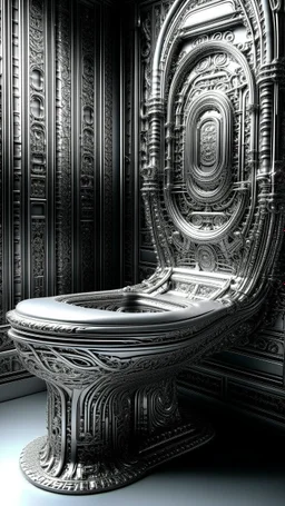 A throne an oil painting made of gold