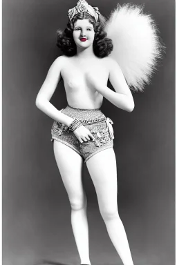 Ziegfeld Girl on Jeans