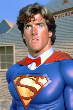 tucker carlson as superman on ait