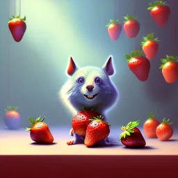 pixar style,women and jam marmelade in kitchen,volumetric blue sky environment and background, volumetric lighting,dramatic lighting, realistic painting of an strawberry, looking excited, detailed digital painting, extreme dense and fine fur, anime, ornate, colour-washed colors, elegant, small minutiae, tiny features, particulars, centered, smooth, sharp focus, renderman gofur render, 8k, uhd, detailed eyes, realistic shaded volumetric lighting,caustics,backlight,centered camera view