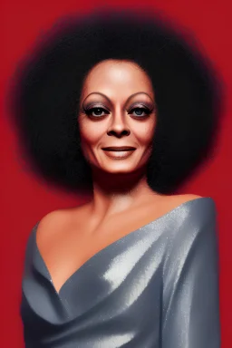 portrait of Diana ross