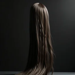 simple sculpted long hair