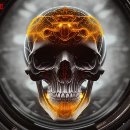 cyberpunk style ink ball skull picture in detailed tecnomancer frame, big black eyes, unreal engine 5, 8k resolution, photorealistic, ultra detailed, frame extreme sharp, accurate