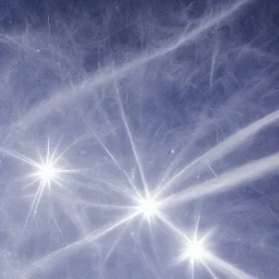 celestial, reflection, ice crystals