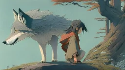 studio ghibli, wolf