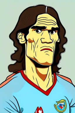 Edinson Cavani Footballer cartoon 2d