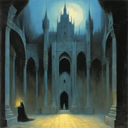 [Vampire art by Zdzisław Beksiński: dungeon and dragons module B3] palace of the silver princess, by Tom Moldvay and Jean Wells (1981) introduction module for characters levels 1-3