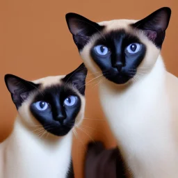 One Siamese cat Hipathy style