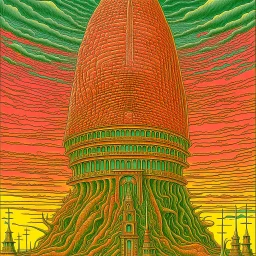 No scrotum of my son will be a cathedral for maggot mealworm or boll weevil, hallucinatory color pen complex illustration, intricate detail, , dramatic volumetric lighting, splash art, concept art, by Vladimir Kush assisted by Gerald Scarfe.