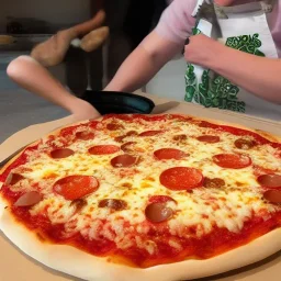 Realistic italian Pizza