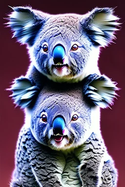 Koalas with huge fangs, living in the spirit realm