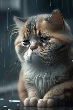 sad cat