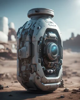futuristic bottle hitech technological gadgets HAWKEN photorealistic uhd 8k VRAY highly detailed HDR
