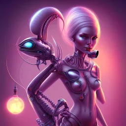 alien pinup girl art