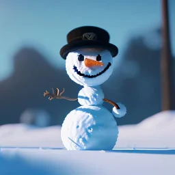 Kar küresi, snow man snow ball kid unreal engine 5, 8k