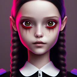 wednesday addams rolünde oynayan jenna ortega