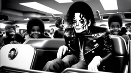 michael jackson at chuck e cheese riding the kiddie rides