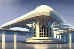 Worlds best building design for a an airport. Unique and brilliant architectural design similar to Taj mahal.