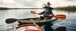 troll in kayak