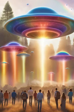 ufos rainbows