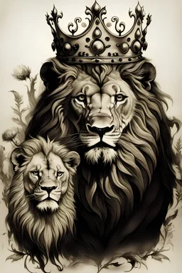 The crown and the lion